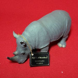 Life's Attractions Gray Rhinoceros Figurine